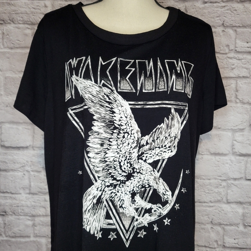 Torrid black white awakening rock graphic short sleeve t shirt dress sz Torrid 2 - Picture 4 of 9